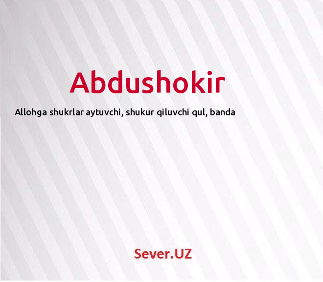 Abdushokir