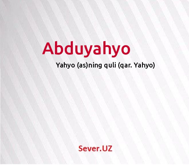 Abduyahyo