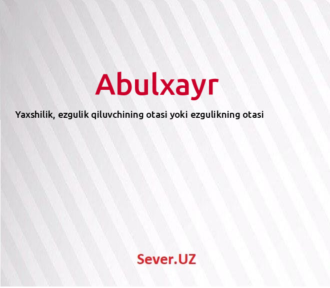 Abulxayr