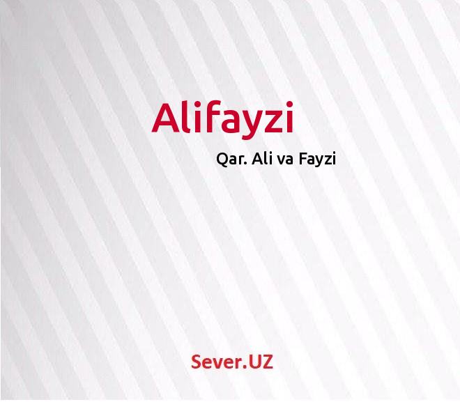Alifayzi