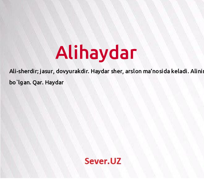 Alihaydar