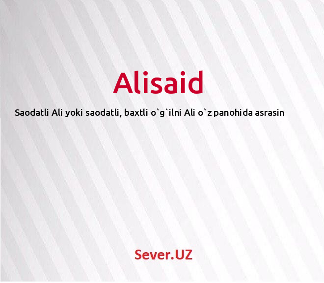 Alisaid