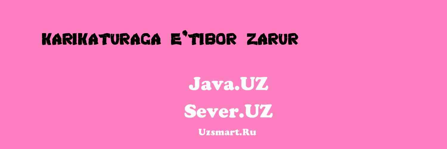 «Карикатурага эътибор зарур» [Mahmudjon Eshonqulov]