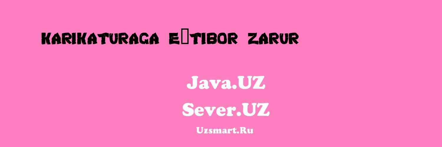 «Karikaturaga e’tibor zarur» [Mahmudjon Eshonqulov]