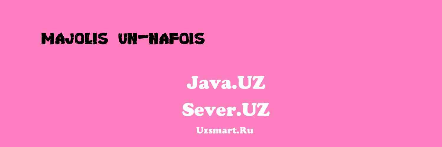 Majolis un-Nafois (I- qism) [Alisher Navoiy]