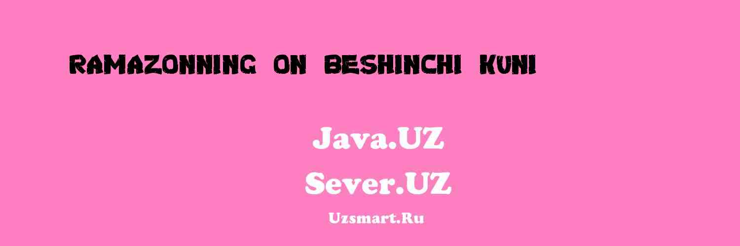 Рамазоннинг ўн бешинчи куни (ҳикоя) [Uygʻun Roʻziyev]