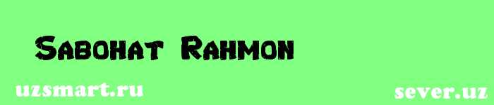 Sabohat Rahmon