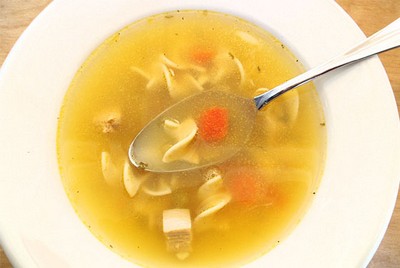 Совсем простой супчик из индейки с овсяными лепешками