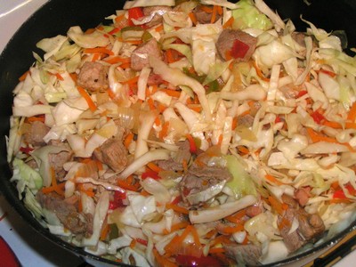 Печень с вином и базиликом