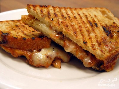 Датский открытый рыбный сэндвич