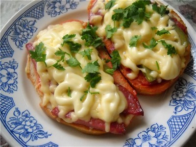 Сливочная семушка с сельдереем, в рисовых мешочках