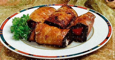 Кальмары с креветками в остром соусе