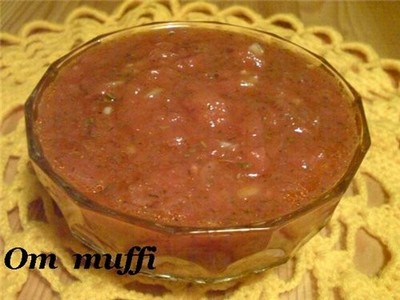 заправка из красного салатного перца