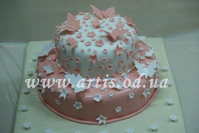 Клубнично-бисквитный торт.