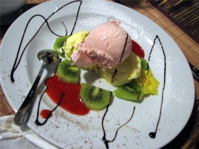 Фруктовое желе в арбузе