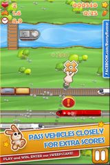Bunny Run - Cross the street avoiding cars & tracks!