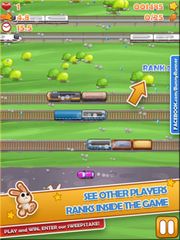 Bunny Run - Cross the street avoiding cars & tracks!