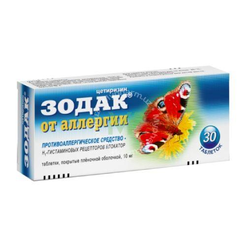 Zodak tabletkasi — Allergiyaga qarshi vosita